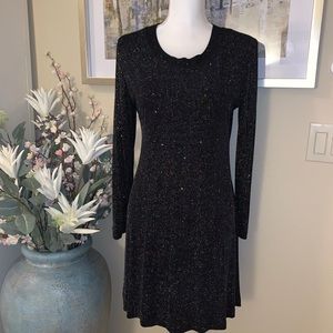 Ronni Nicole beautiful sparkly black dress
